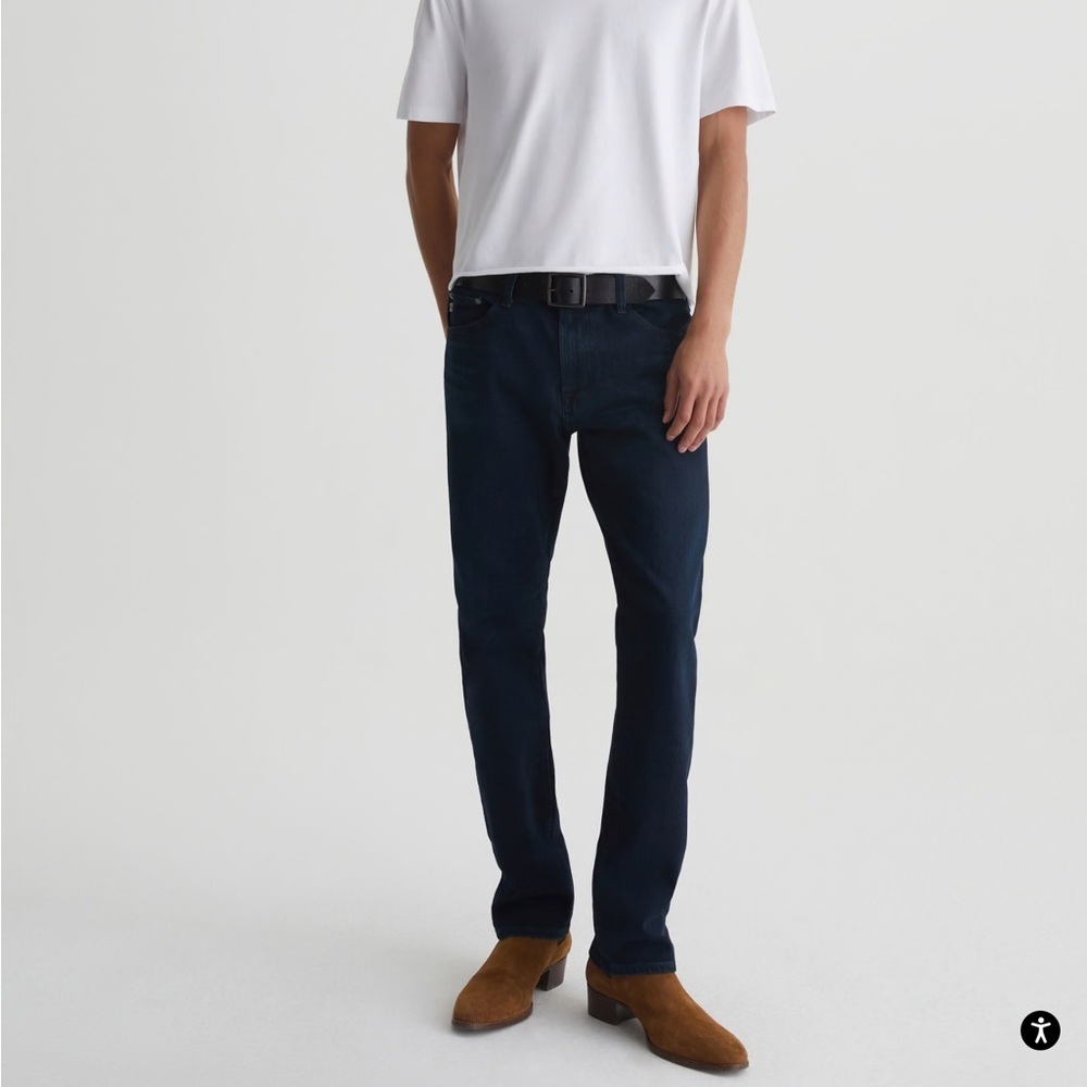 AG Adriano Goldschmied Graduate dark wash denim jeans with tailored leg 42 x 34